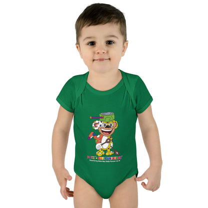 Potz™ Infant Baby Rib Bodysuit – Playful Chef Graphic Onesie | Smile Universe Collection