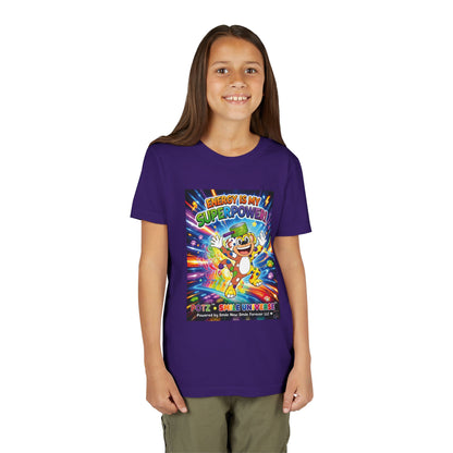 Potz™ Youth Short Sleeve Tee – "Energy is My Superpower!" Graphic Tee | Smile Universe Collection