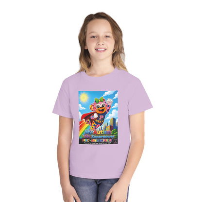 Panz™ Youth Midweight Tee – "My Autism is My Superpower" Graphic | Smile Universe Collection