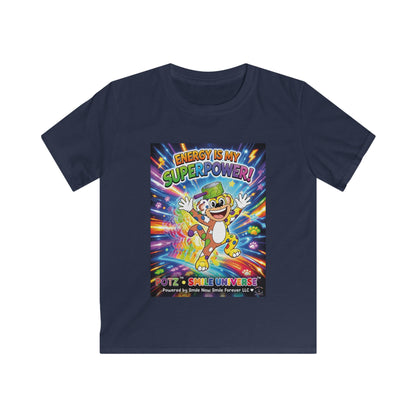 Potz™ Kids Softstyle Tee – "Energy is My Superpower!" Graphic Tee | Smile Universe Collection