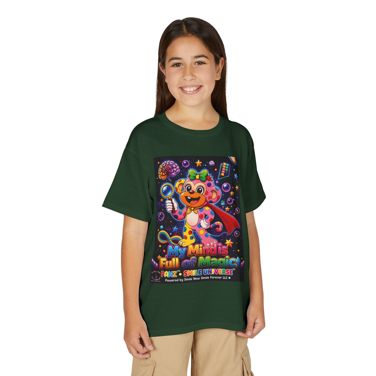 Panz™ Youth DryBlend® T-Shirt – "My Mind is Full of Magic" Graphic | Smile Universe Collection