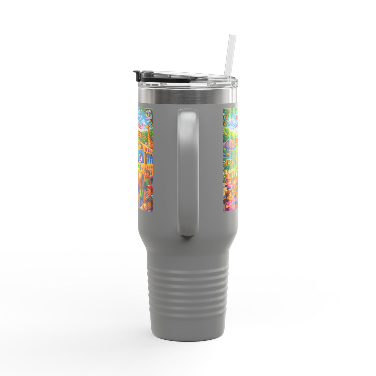 Lani™ 40oz Insulated Travel Mug – "Adventure Starts With Us!" Graphic