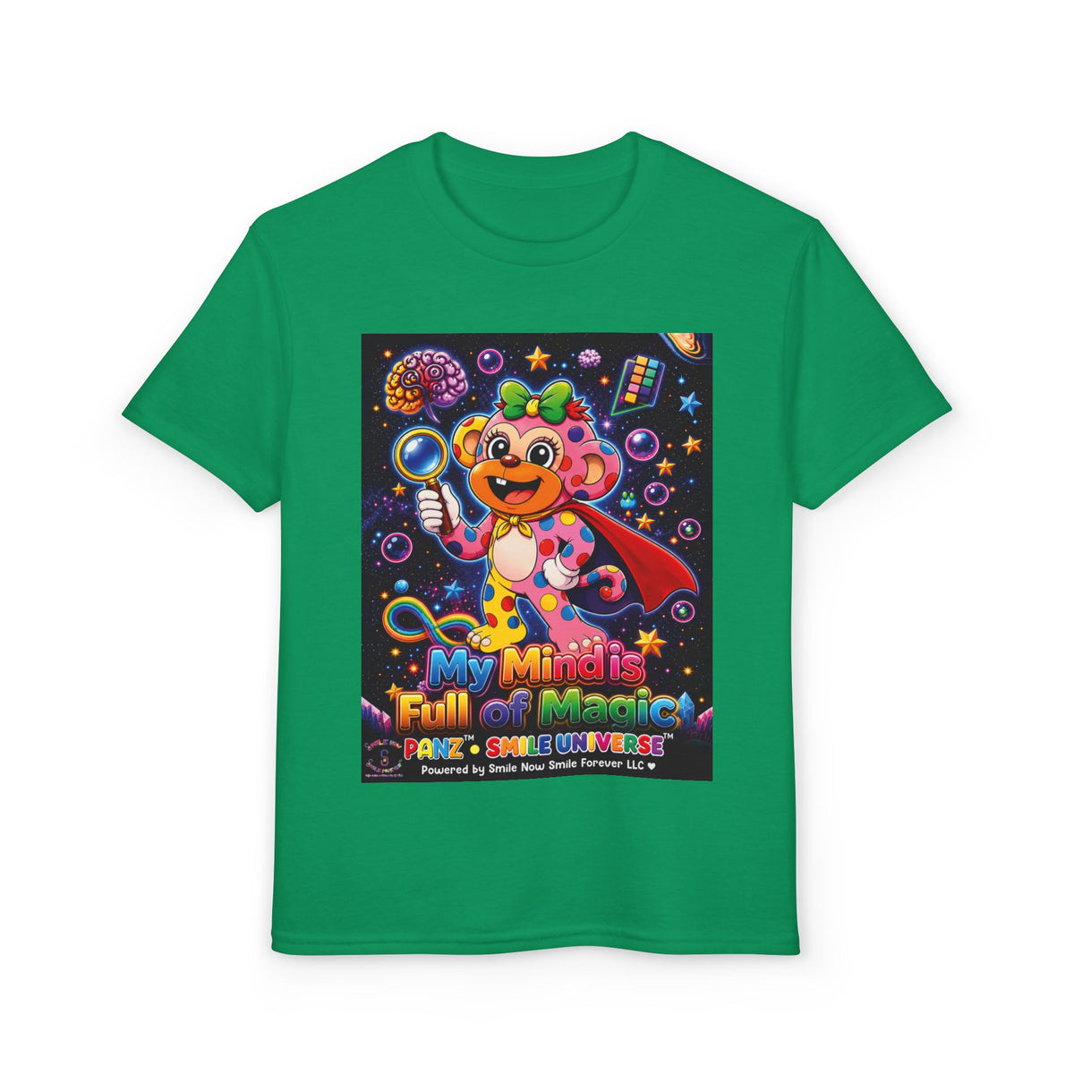 Panz™ Youth DryBlend® T-Shirt – "My Mind is Full of Magic" Graphic | Smile Universe Collection
