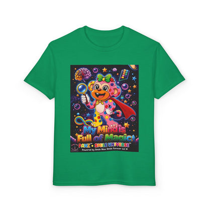 Panz™ Youth DryBlend® T-Shirt – "My Mind is Full of Magic" Graphic | Smile Universe Collection