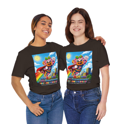 Panz™ Unisex Jersey Short Sleeve Tee – "My Autism is My Superpower" Graphic | Smile Universe Collection