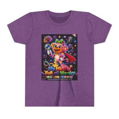 Panz™ Youth Short Sleeve Tee – "My Mind is Full of Magic" Graphic | Smile Universe Collection