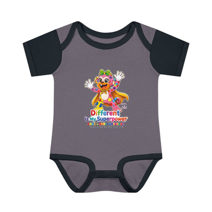 Panz™ Infant Baby Rib Bodysuit – "Different is My Superpower" Graphic | Smile Universe Collection