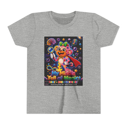 Panz™ Youth Short Sleeve Tee – "My Mind is Full of Magic" Graphic | Smile Universe Collection