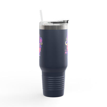 Piklez™ 40oz Insulated Travel Mug – "Full of Love!" Graphic | Smile Universe Collection
