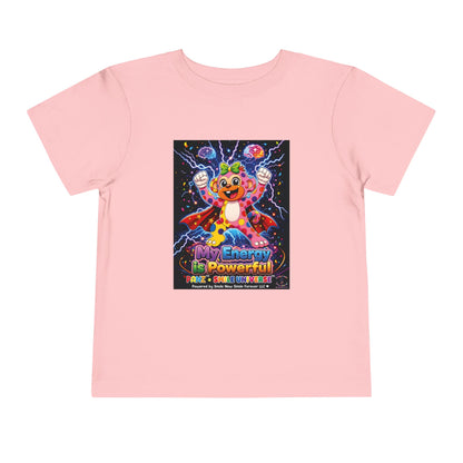 Panz™ Toddler Short Sleeve Tee – "My Energy is Powerful" Graphic Tee | Smile Universe Collection