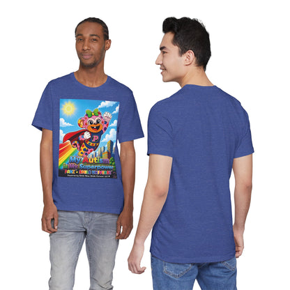Panz™ Unisex Jersey Short Sleeve Tee – "My Autism is My Superpower" Graphic | Smile Universe Collection