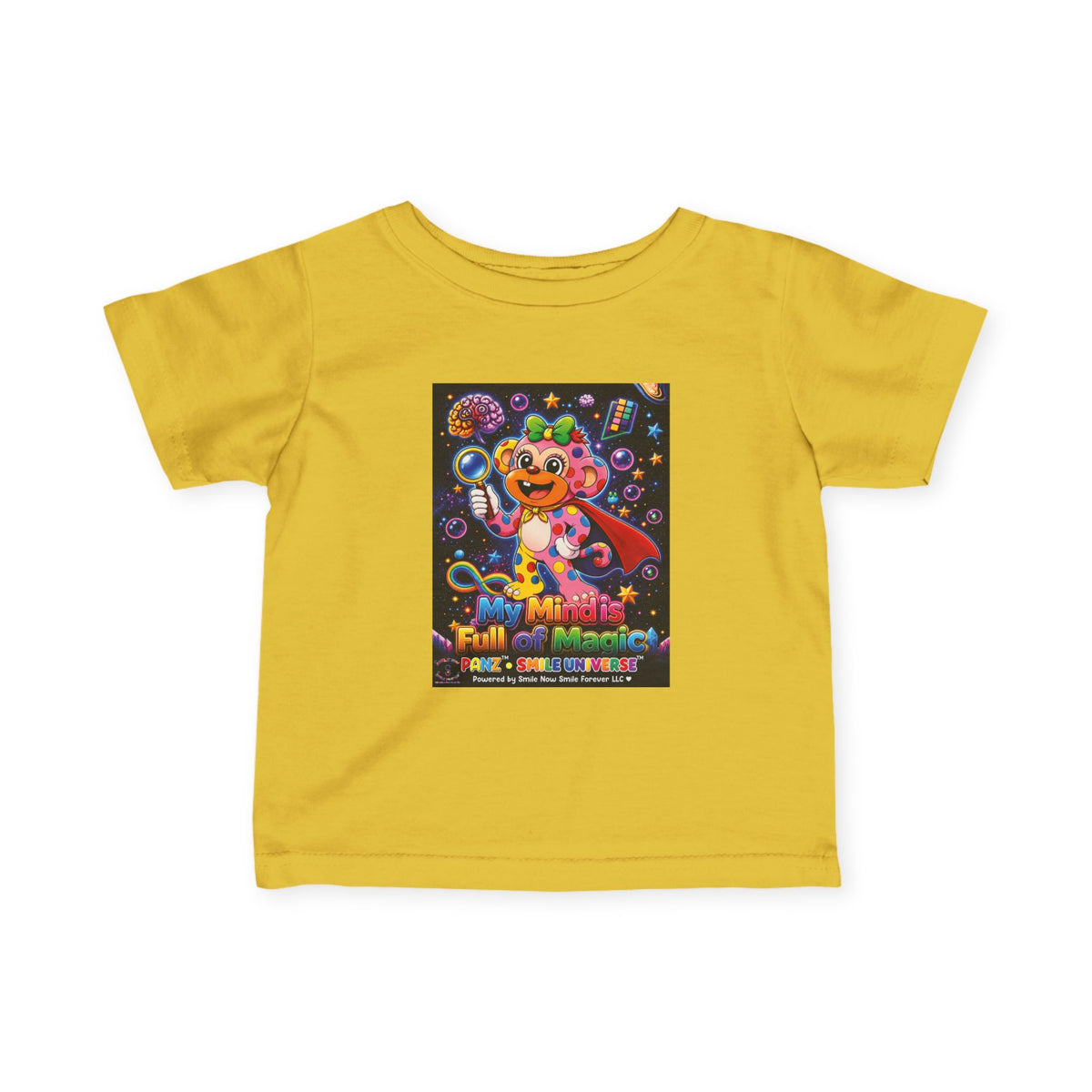 Panz™ Infant Fine Jersey Tee – "My Mind is Full of Magic" Graphic | Smile Universe Collection