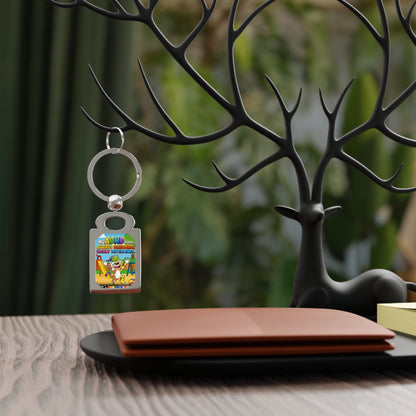 Potz™ Rectangle Photo Keyring – "My ADHD Means Always Dreaming, Highly Determined" Graphic Keychain | Smile Universe Collection