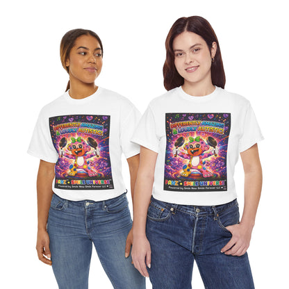 Panz™ Unisex Heavy Cotton™ Tee – "Differently Amazing & Loudly Autistic!" Graphic | Smile Universe Collection