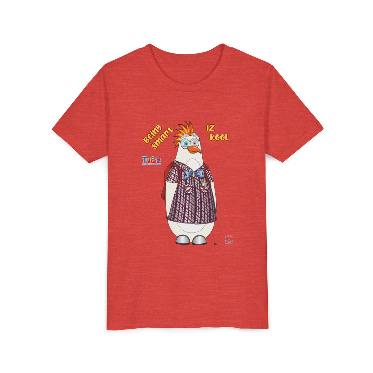 TuBz™ "Being Smart Iz Kool" Youth Graphic T-Shirt - Educational Kids Tee | TuBz4Kidz