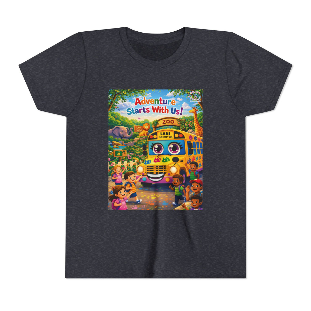 Lani™ Youth Short Sleeve Tee – "Adventure Starts With Us!" Graphic