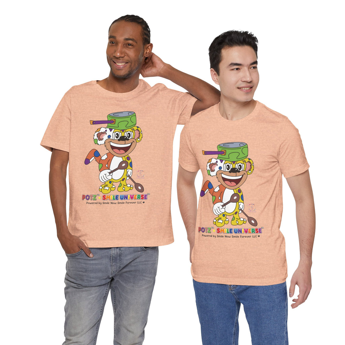 Potz™ Unisex Jersey Short Sleeve Tee – Playful Graphic Tee | Smile Universe Collection