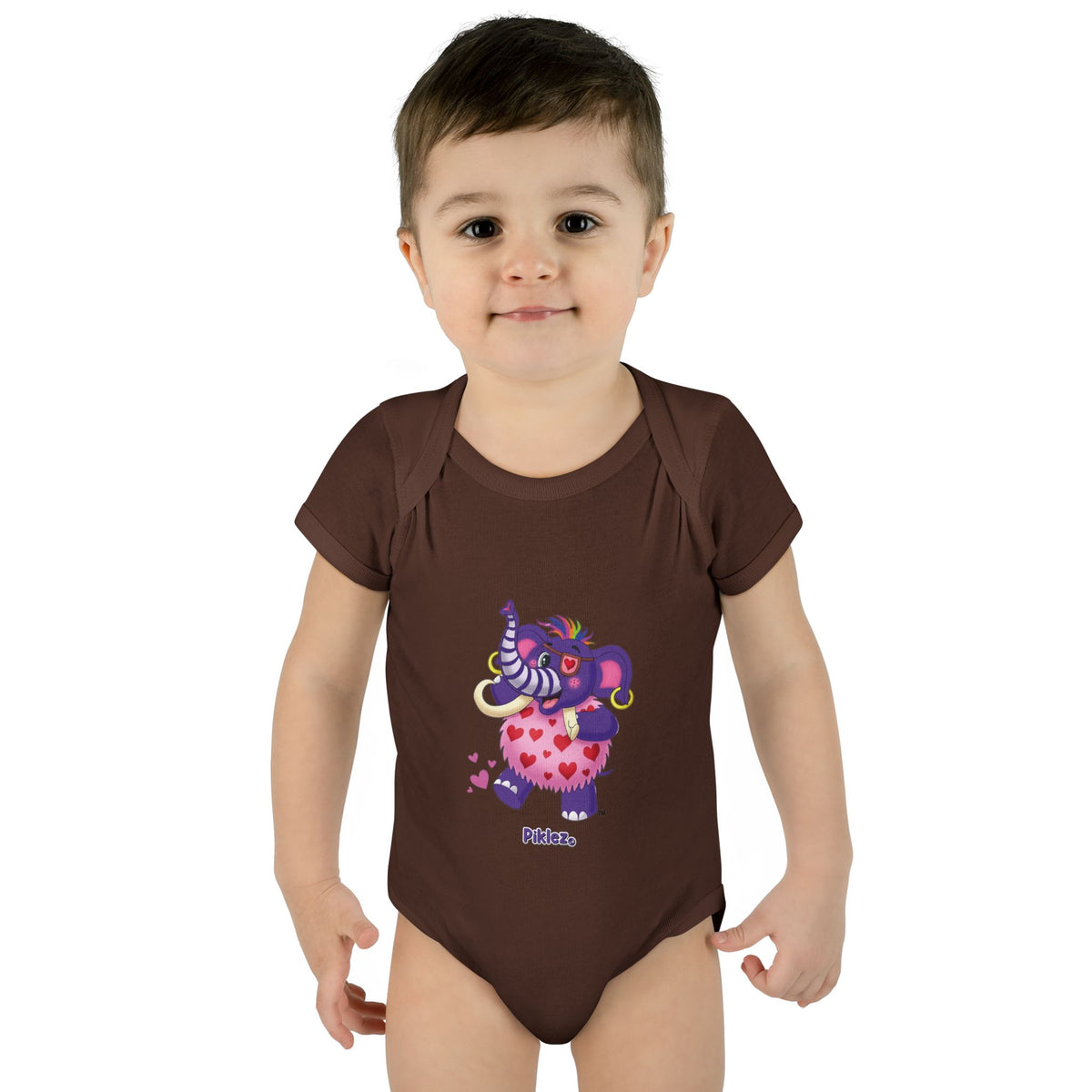 Piklez™ Infant Baby Rib Bodysuit – "Full of Love!" Graphic | Smile Universe Collection