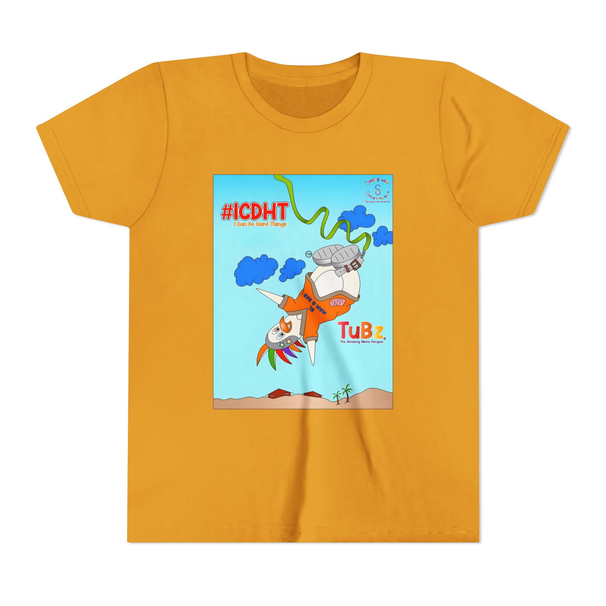 TuBz™ "I Can Do Hard Things" Youth T-Shirt | Youth Short Sleeve Tee - Motivational Kids Graphic Tee