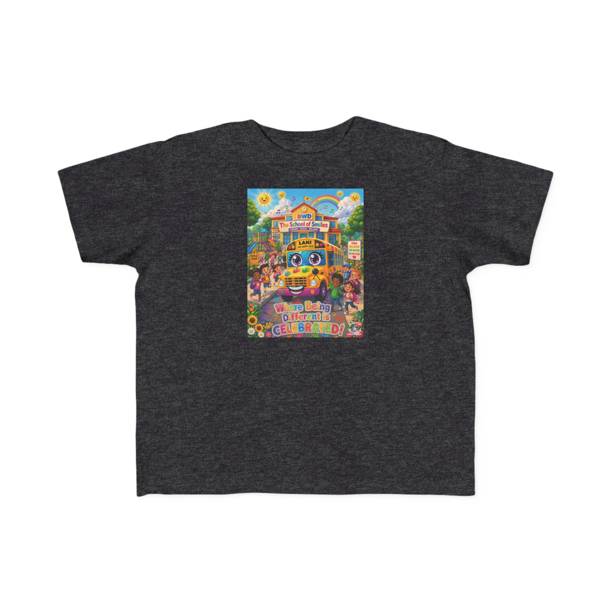 Lani™ Toddler's Fine Jersey Tee – "Where Being Different is CELEBRATED!" Graphic Shirt