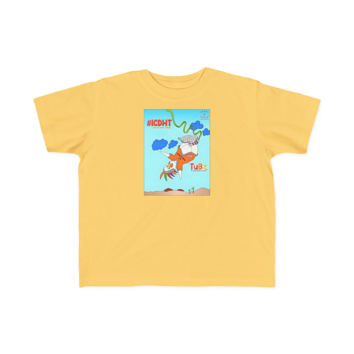 TuBz™ "I Can Do Hard Things" Toddler T-Shirt | Toddler's Fine Jersey Tee  - Positive Kids Graphic Tee