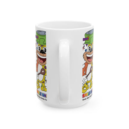 Potz™ Ceramic Mug – Playful Graphic Coffee Mug | Smile Universe Collection