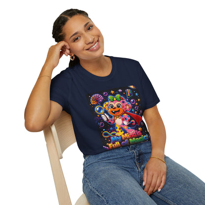 Panz™ Unisex Softstyle T-Shirt – "My Mind is Full of Magic" Graphic | Smile Universe Collection