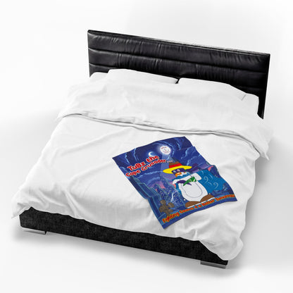 TuBz™ Velveteen Plush Blanket – "Fighting Causes 4 a Better Tomorrow" Graphic | Smile Universe Collection