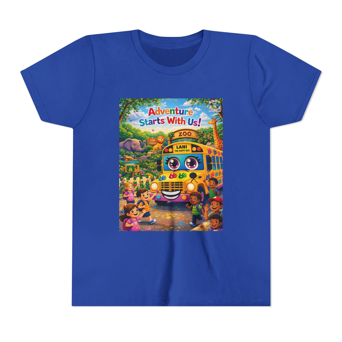 Lani™ Youth Short Sleeve Tee – "Adventure Starts With Us!" Graphic
