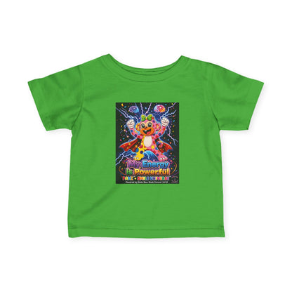 Panz™ Infant Fine Jersey Tee – "My Energy is Powerful" Graphic Tee | Smile Universe Collection