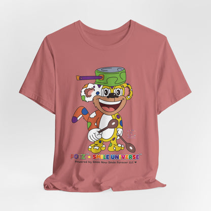 Potz™ Unisex Jersey Short Sleeve Tee – Playful Graphic Tee | Smile Universe Collection