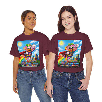 Panz™ Unisex Heavy Cotton™ Tee – "My Autism is My Superpower" Graphic | Smile Universe Collection