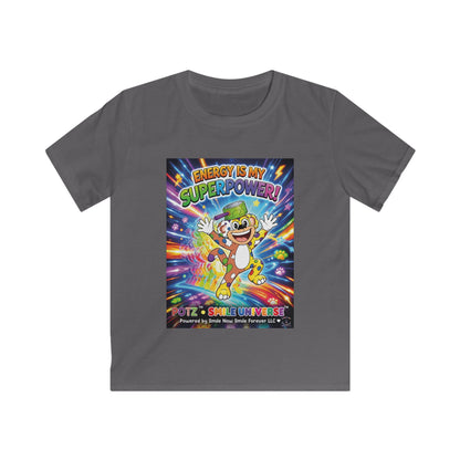 Potz™ Kids Softstyle Tee – "Energy is My Superpower!" Graphic Tee | Smile Universe Collection