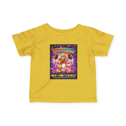 Panz™ Infant Fine Jersey Tee – "Differently Amazing & Loudly Autistic!" Graphic | Smile Universe Collection