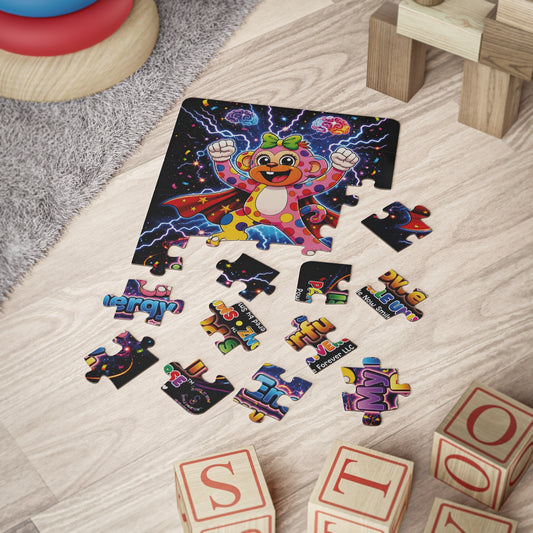 Panz™ Kids' Puzzle 30-Piece – "My Energy is Powerful" Graphic Puzzle | Smile Universe Collection
