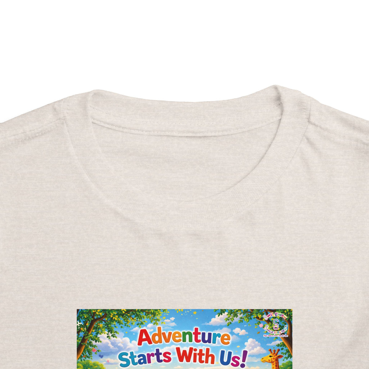 Lani™ Toddler Short Sleeve Tee – "Adventure Starts With Us!" Graphic