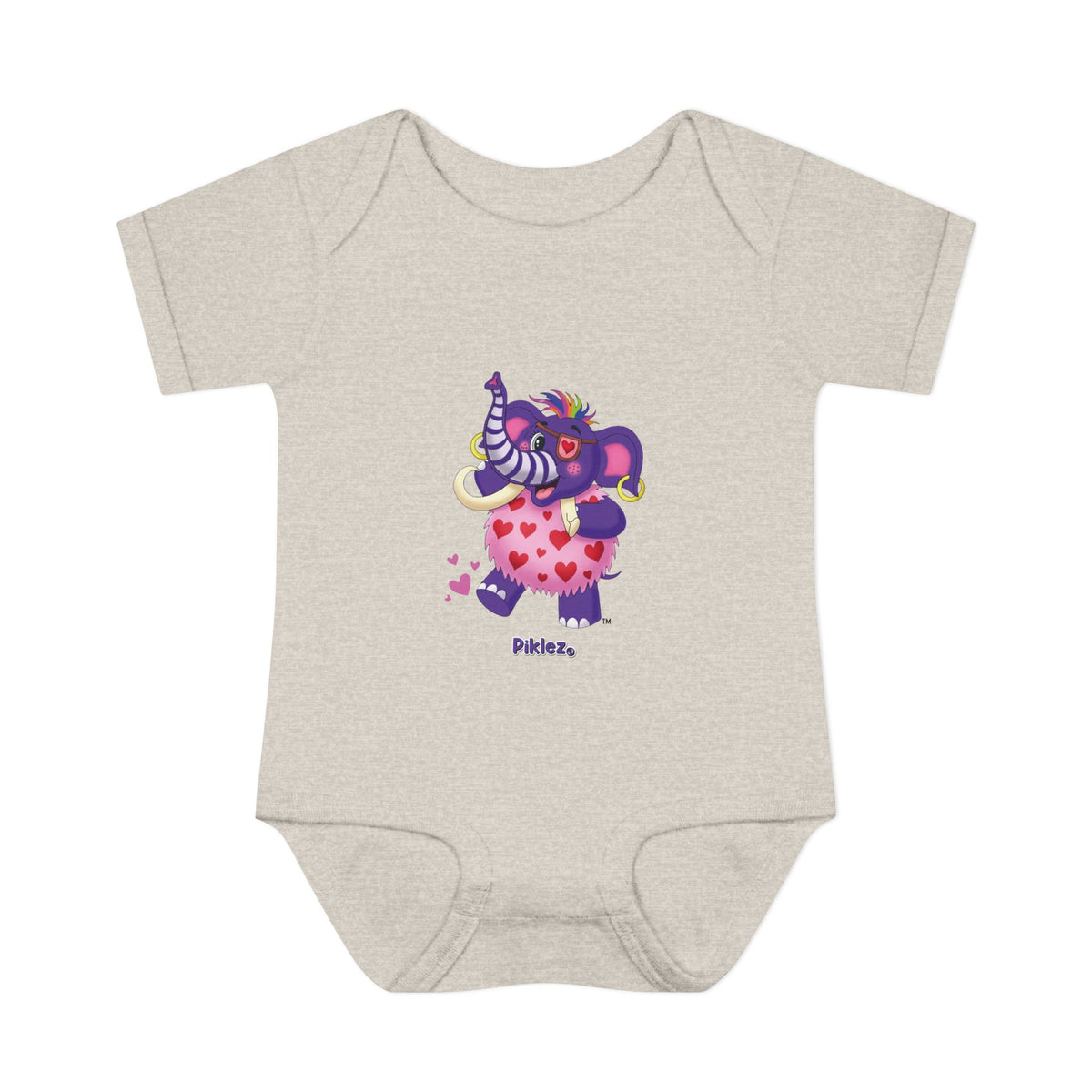 Piklez™ Infant Baby Rib Bodysuit – "Full of Love!" Graphic | Smile Universe Collection