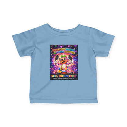 Panz™ Infant Fine Jersey Tee – "Differently Amazing & Loudly Autistic!" Graphic | Smile Universe Collection