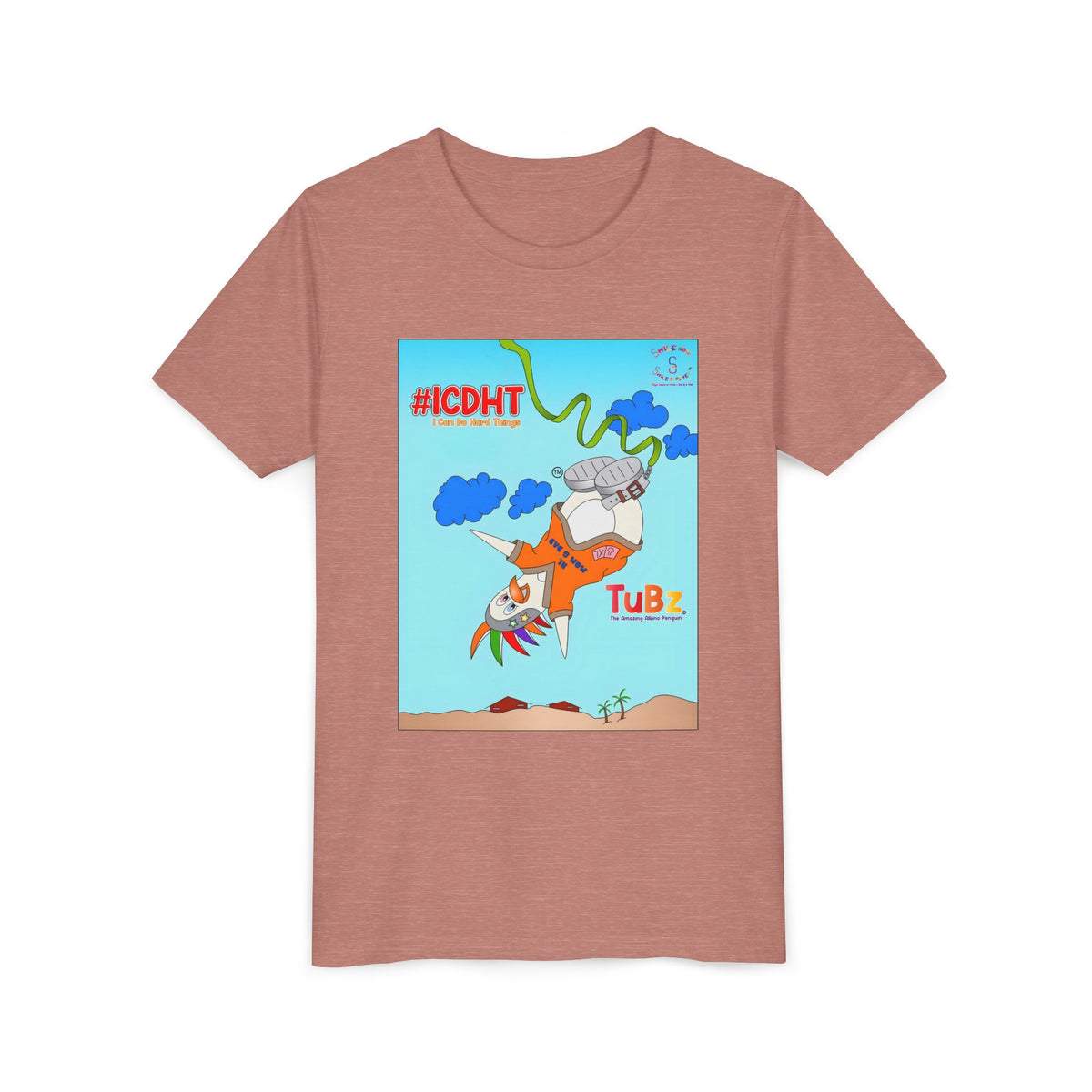 TuBz™ "I Can Do Hard Things" Youth T-Shirt | Youth Short Sleeve Tee - Motivational Kids Graphic Tee