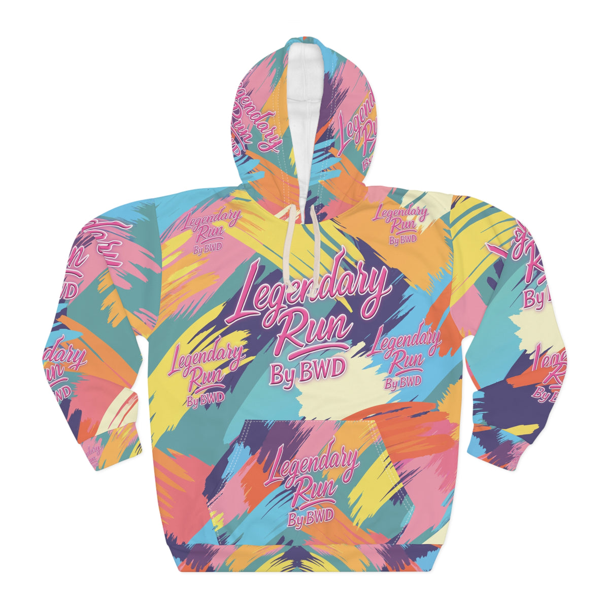 BWD Color Splash 1’s - Men’s AOP Pullover Hoodie (First Edition)
