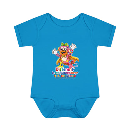 Panz™ Infant Baby Rib Bodysuit – "Different is My Superpower" Graphic | Smile Universe Collection