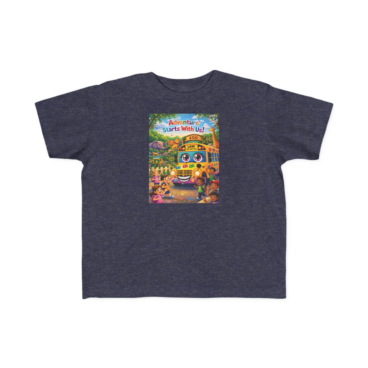 Lani™ Toddler's Fine Jersey Tee – "Adventure Starts With Us!" Graphic