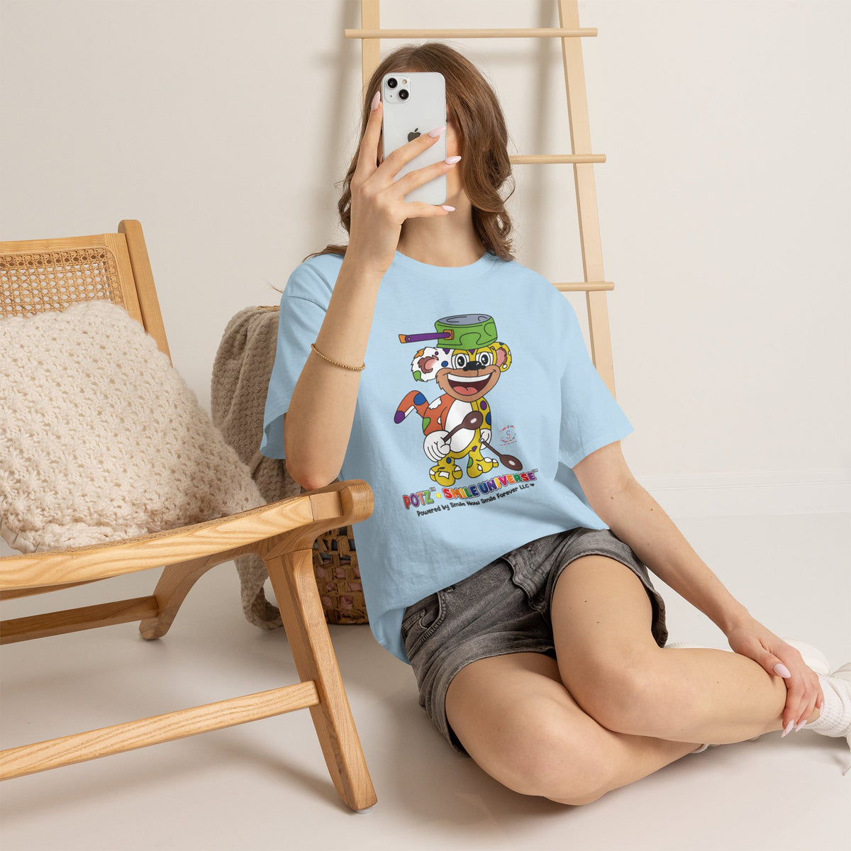 Potz™ Unisex Heavy Cotton™ Tee – Playful Graphic Tee | Smile Universe Collection