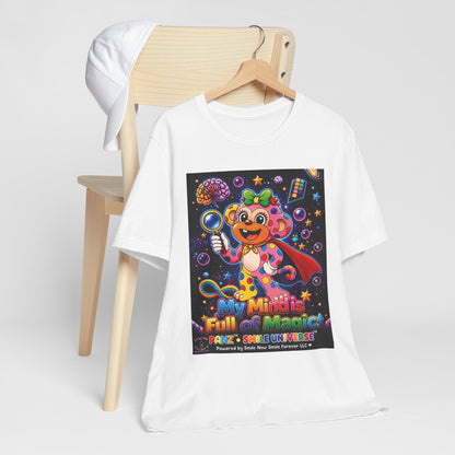 Panz™ Unisex Jersey Short Sleeve Tee – "My Mind is Full of Magic" Graphic | Smile Universe Collection