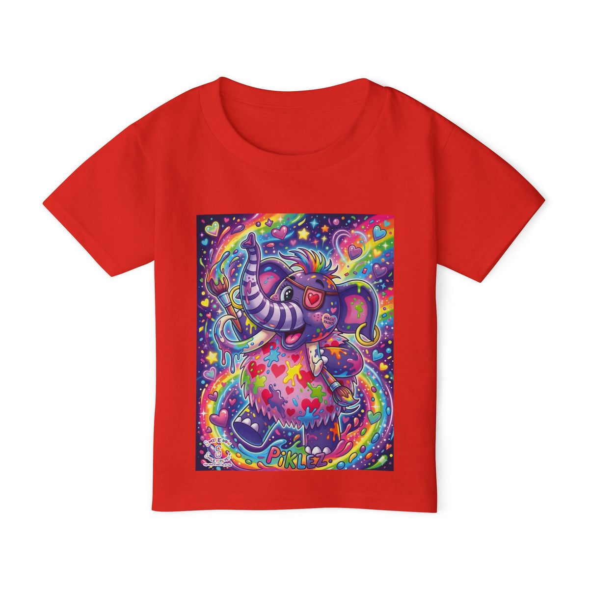 Piklez™ Kids Softstyle Tee – "Magic Paint!" Graphic Shirt | Smile Universe Collection