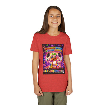 Panz™ Youth Short Sleeve Tee – "Differently Amazing & Loudly Autistic!" Graphic | Smile Universe Collection