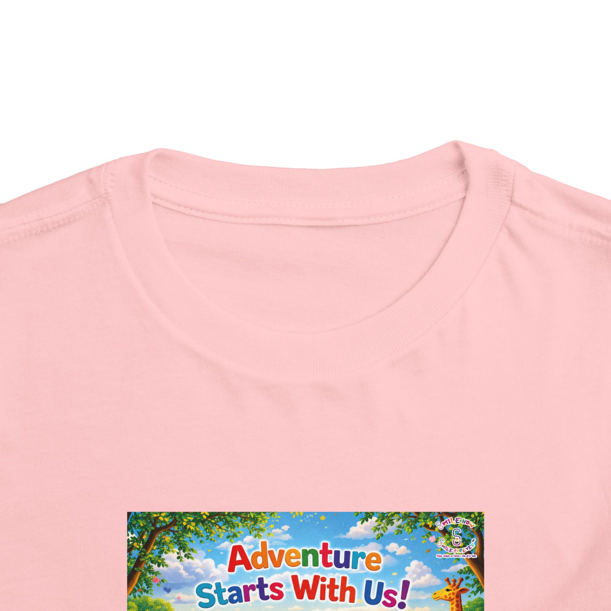 Lani™ Toddler Short Sleeve Tee – "Adventure Starts With Us!" Graphic