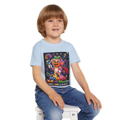 Panz™ Heavy Cotton™ Toddler T-Shirt – "My Mind is Full of Magic" Graphic | Smile Universe Collection