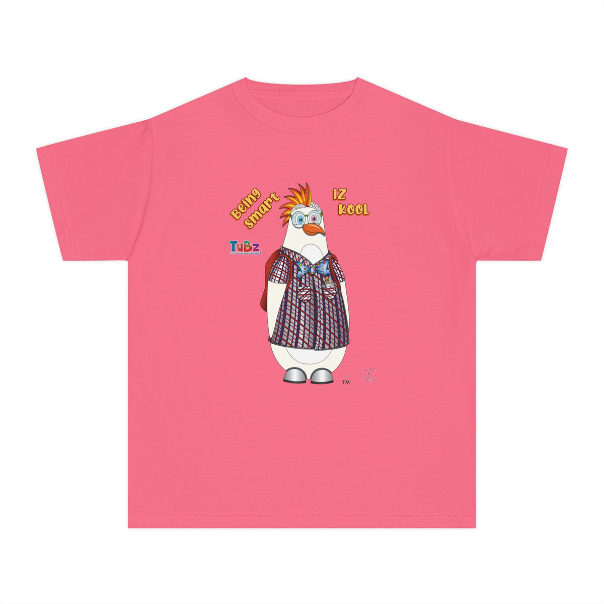 TuBz™ "Being Smart Iz Kool" Youth Graphic T-Shirt - Educational Kids Tee | TuBz4Kidz