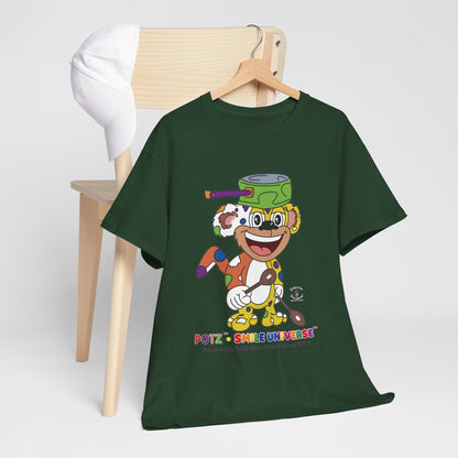 Potz™ Unisex Heavy Cotton™ Tee – Playful Graphic Tee | Smile Universe Collection